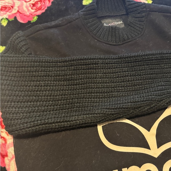 Ellandemm sweatshirt with knit arms and amour graphic xl/xxl - Picture 2 of 2